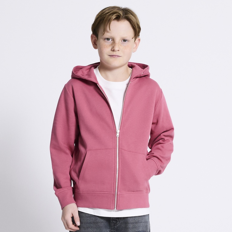Zip hoodie "Tom star" Soft red